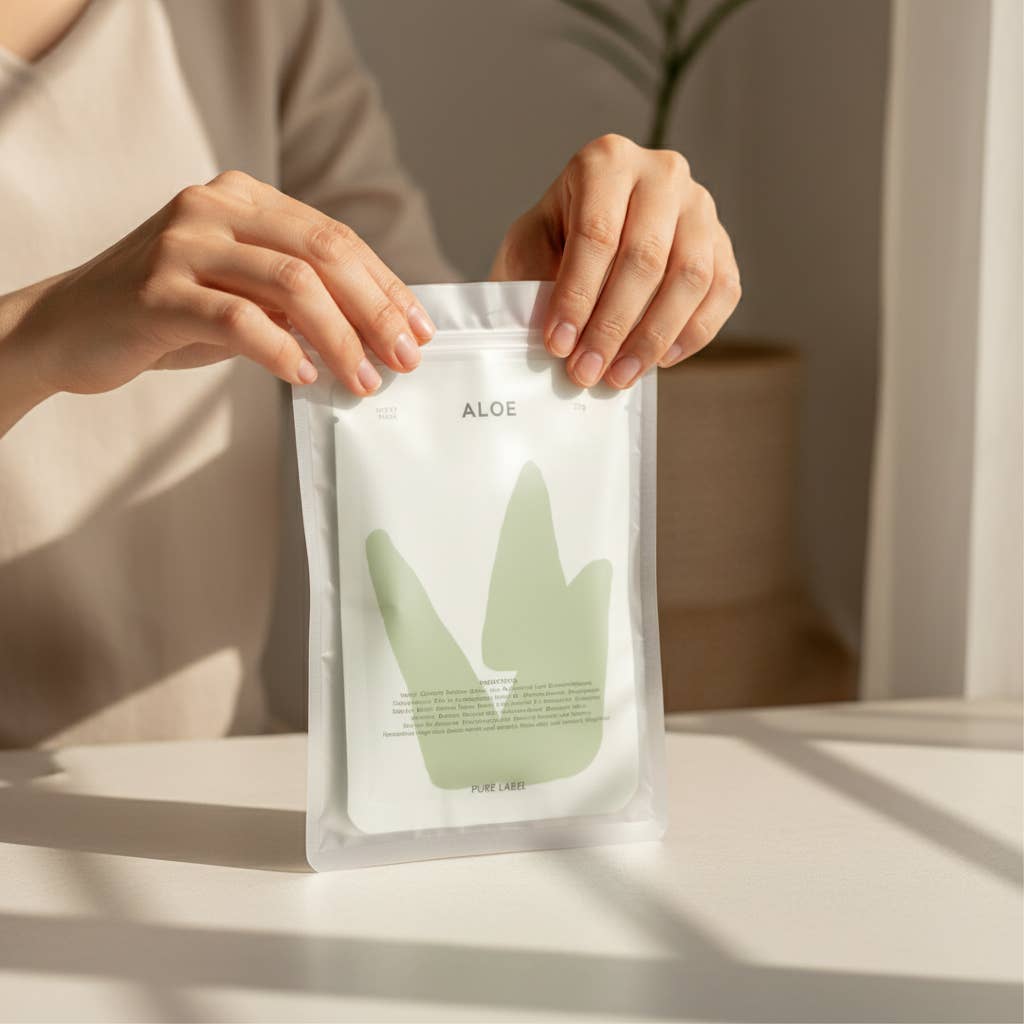 CELEMENT /IN YOUR GLOW - Wholesale Skincare Face Mask - 5 Pack K-Beauty Aloe Sheet Mask Soothing & Moisture Recovery