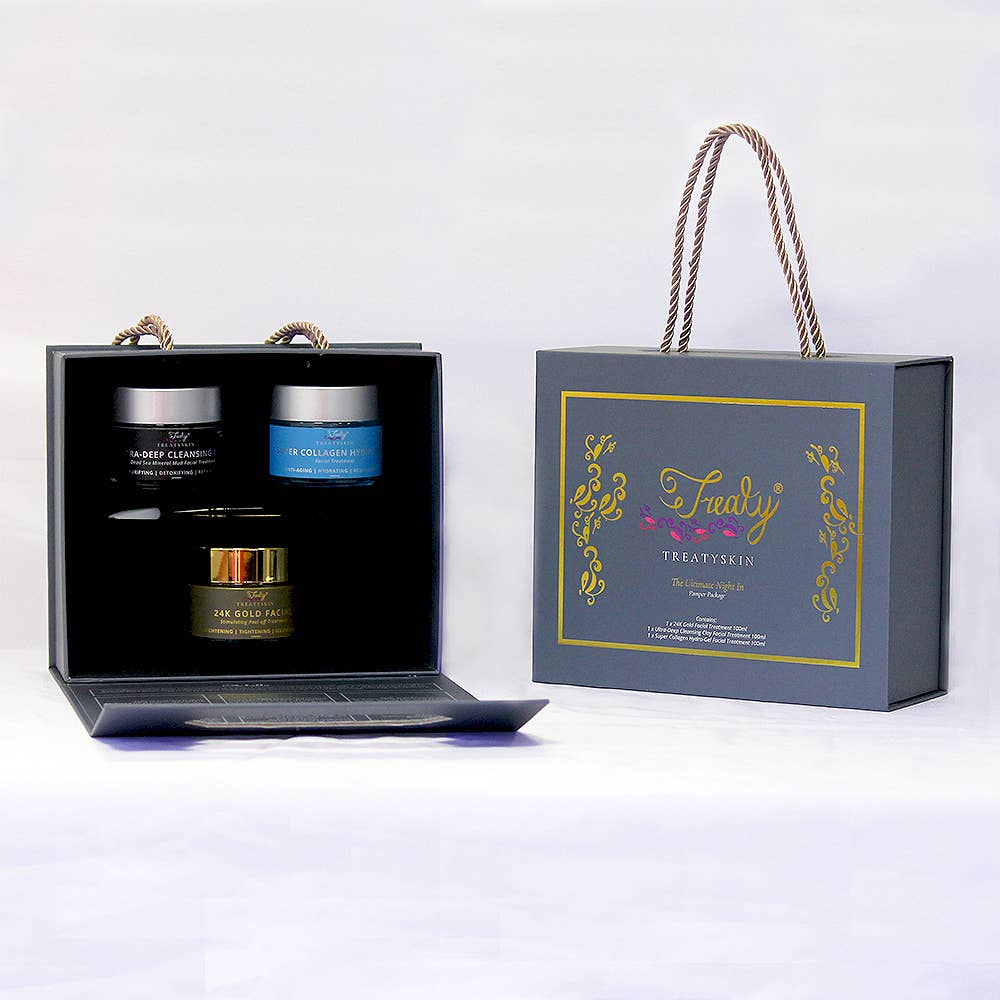 TreatySkin – wholesale Facial-care set/kit – The Ultimate Night In Pamper - Skincare Luxury Gift Set1