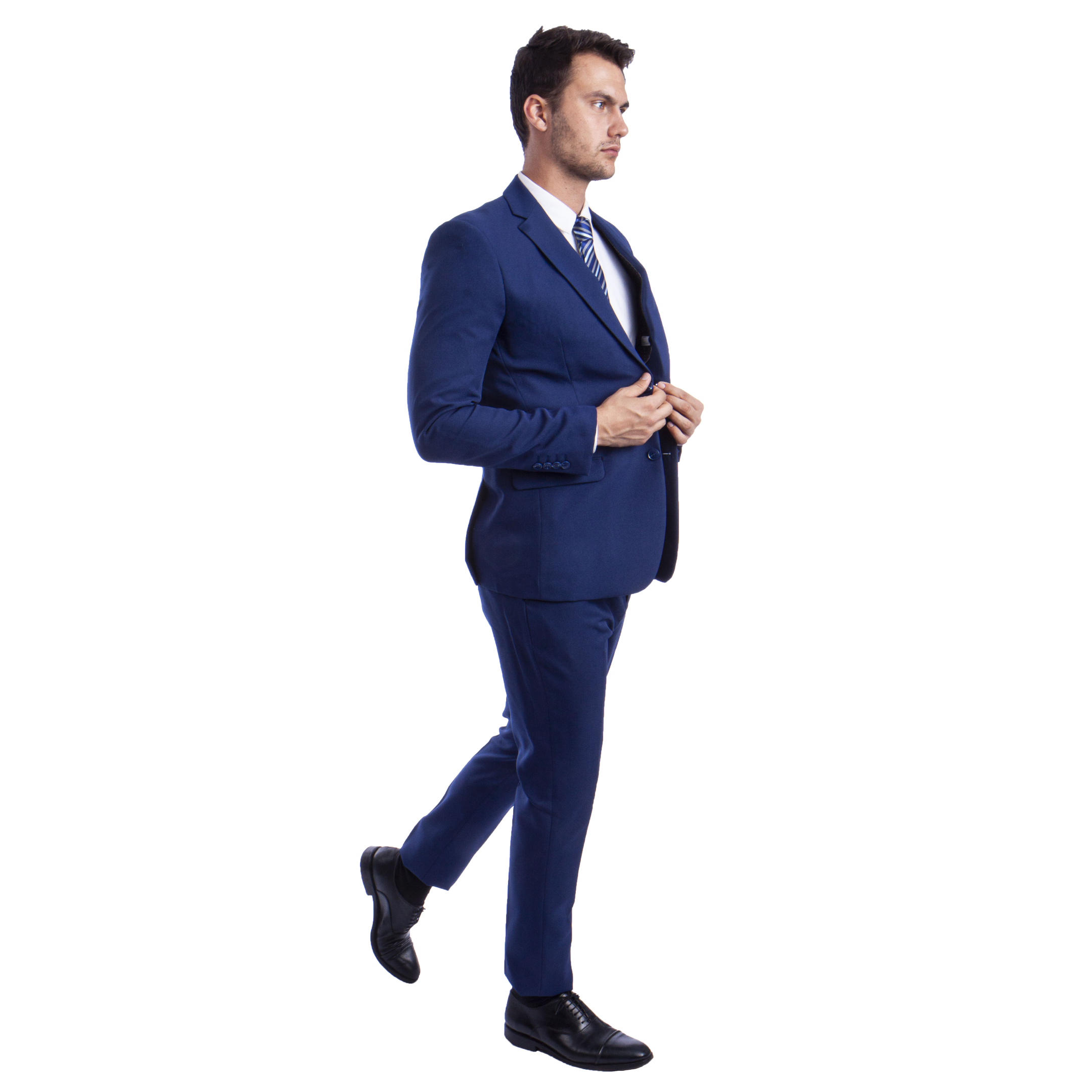 Blue Polyester Hybrid Fit Mens Suit 2pc by Vitto for wholesale on Faire5