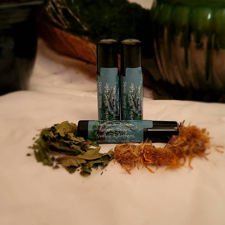 Palla a rullo Herbal Creeky Joints per la vendita all'ingrosso da parte di Moon Roots Herbs, LLC