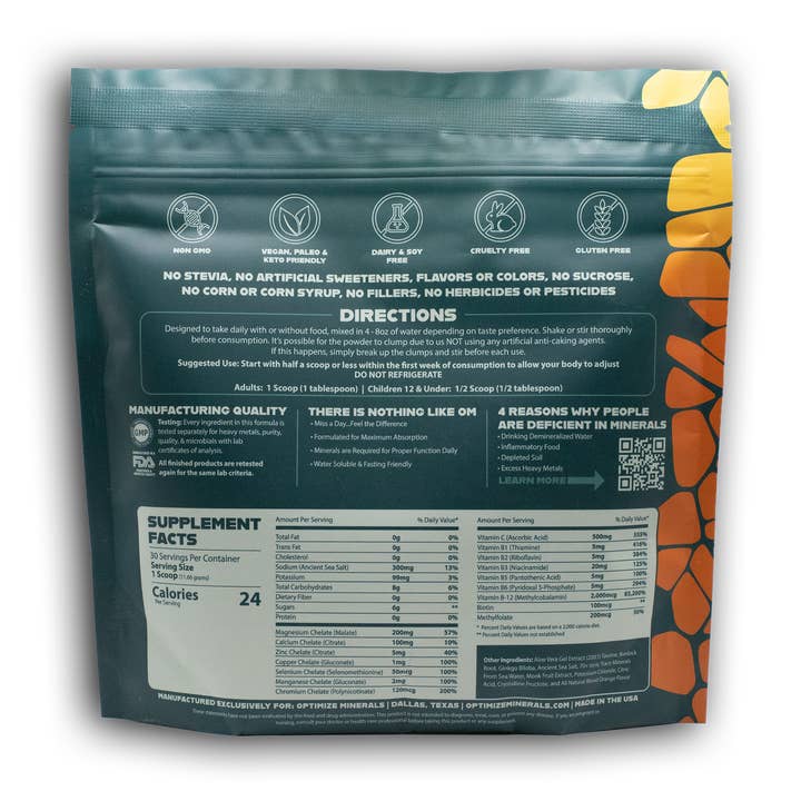 Optimize Minerals - Wholesale Oral supplement/vitamin - OPTIMIZE MINERALS™️