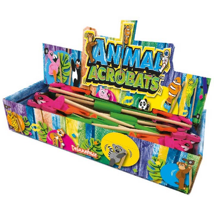 Deluxebase – wholesale Wood toy – Child – Animal Acrobats Wooden Toy - Flamingo