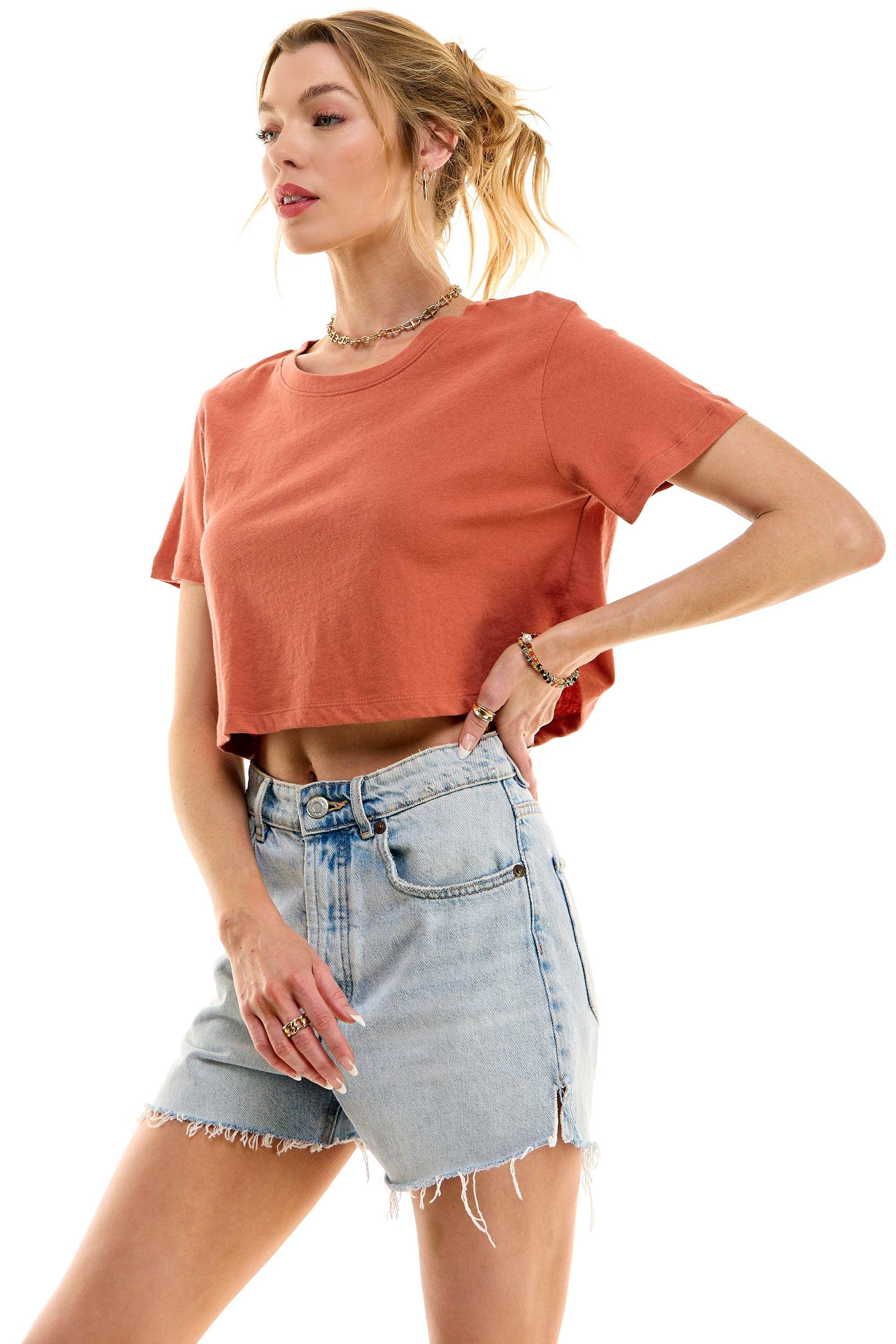 LOVING PEOPLE - Wholesale T-Shirt - Women's - Premium Cotton Crop Tees117