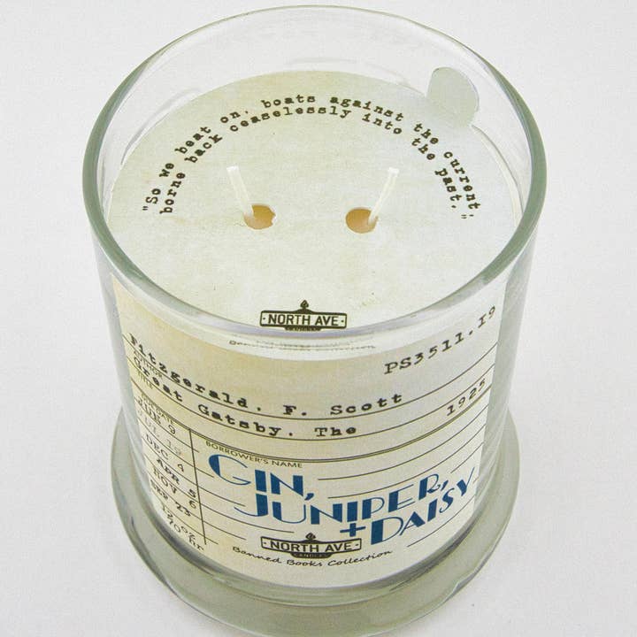 North Ave Candles - Wholesale Jar/Filled Candle - Banned Book Candle / The Great Gatsby / Book Lover Gift5