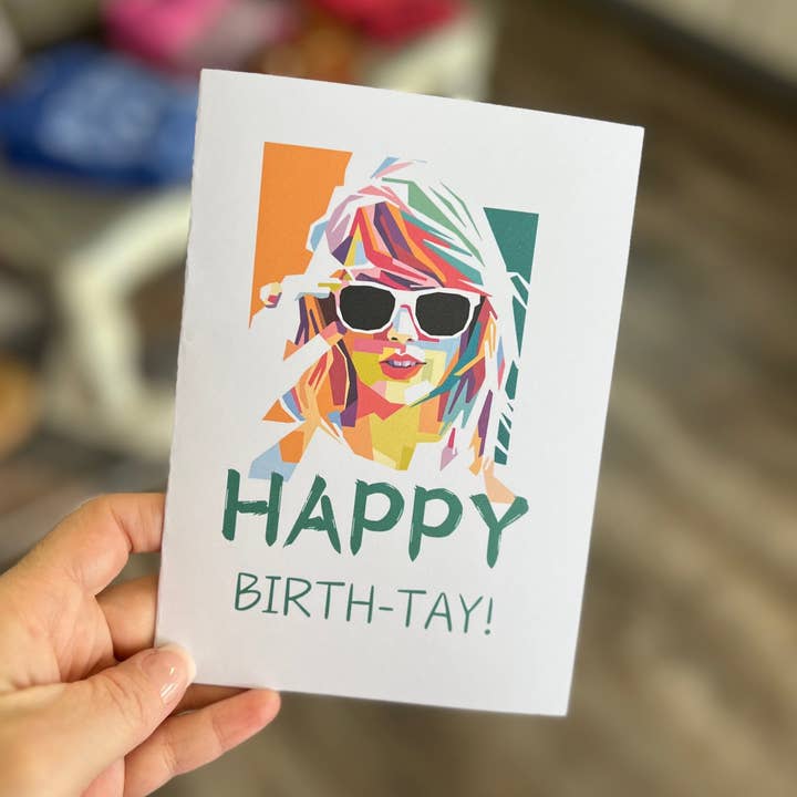 Happy Birth-Tay Taylor Swift Birthday card | swiftie for wholesale by Buniquedesigns
