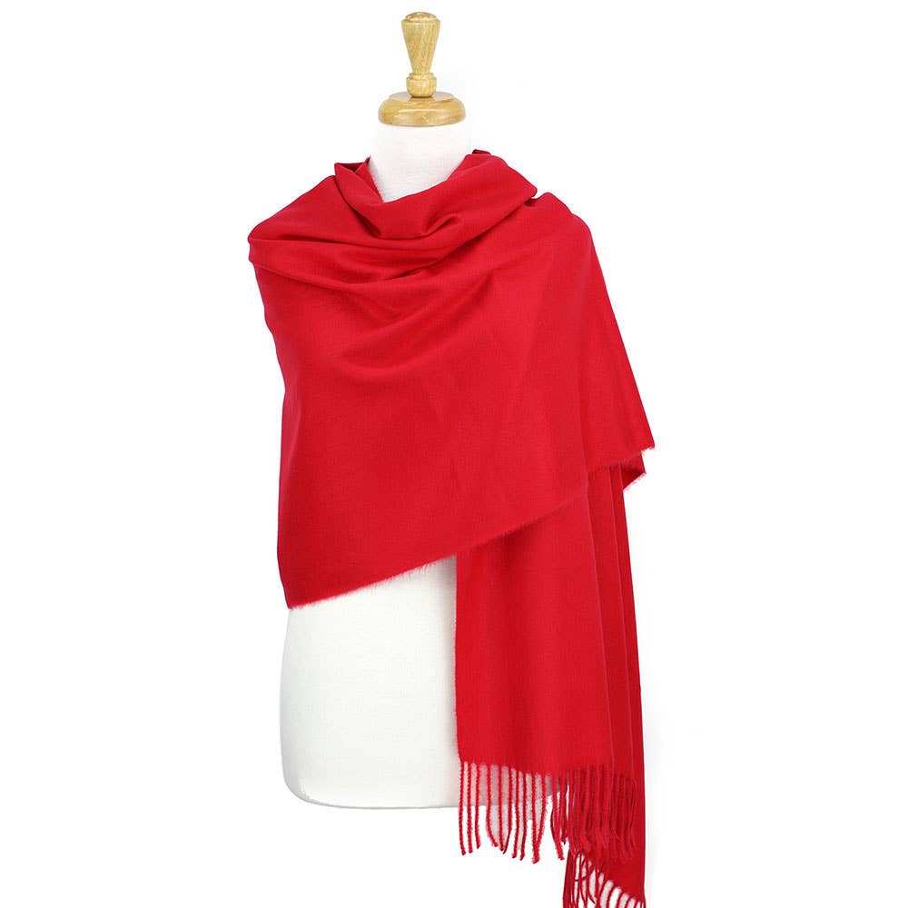 Sensibling Corp. - Wholesale Scarf - Women's - Solid Cashmere Blend Soft Wrap Shawl Scarf1