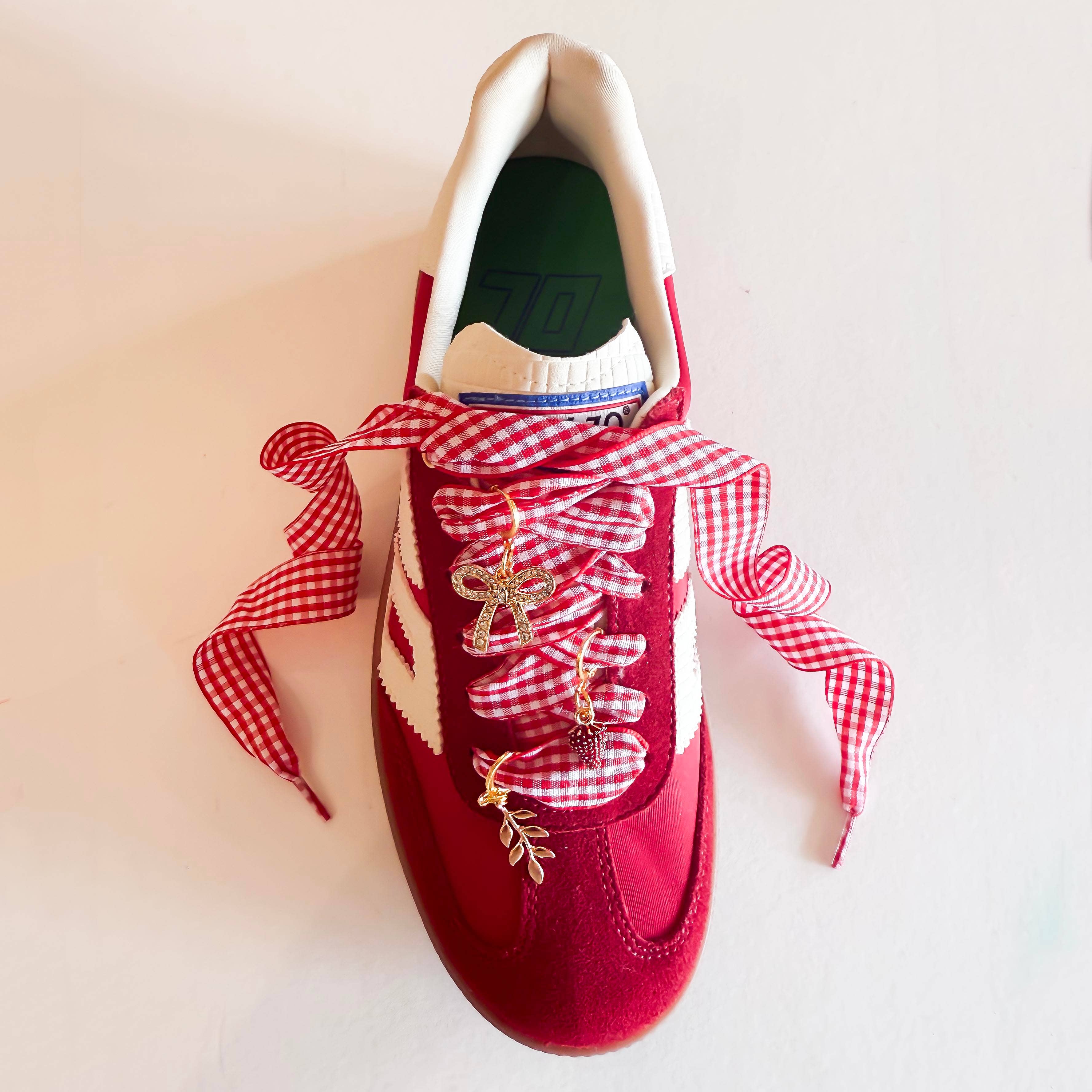 Leo & Lee Studio - Wholesale Shoe Accessories - Gingham Shoe Charms and Lace Sets | Sneaker Charm Sets11