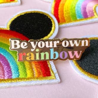 Enamel pin Be your own rainbow for wholesale by Only Happy Things Stationery