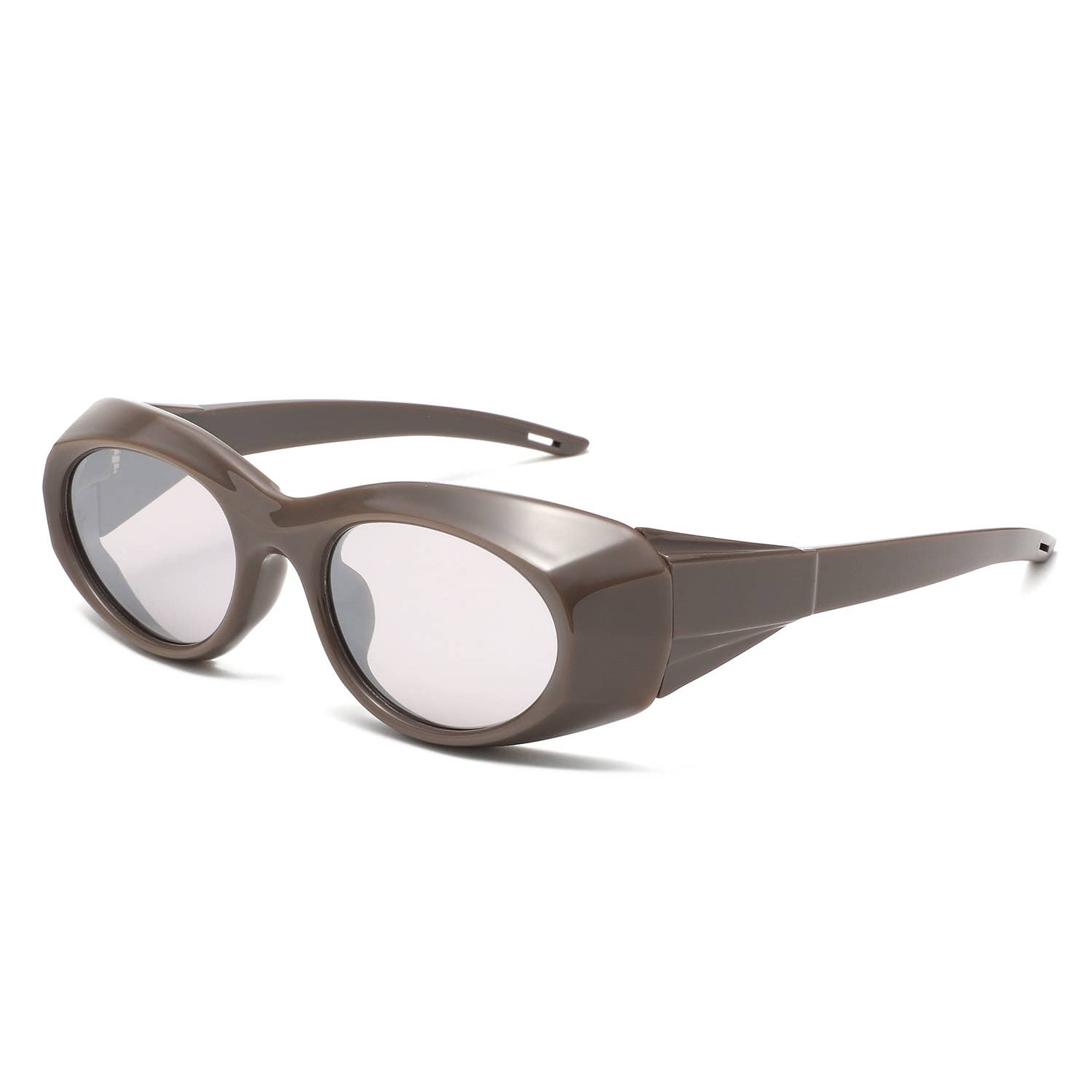 Cramilo Eyewear - Wholesale Sunglasses - Women's - Y2K Oval Retro Wrap Chunky Sunglasses 6