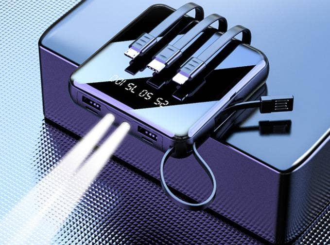Mila Wholesale - Wholesale Portable Charger - 3,600 mAh Powerbanks with 3-in-1 Charging Cables6