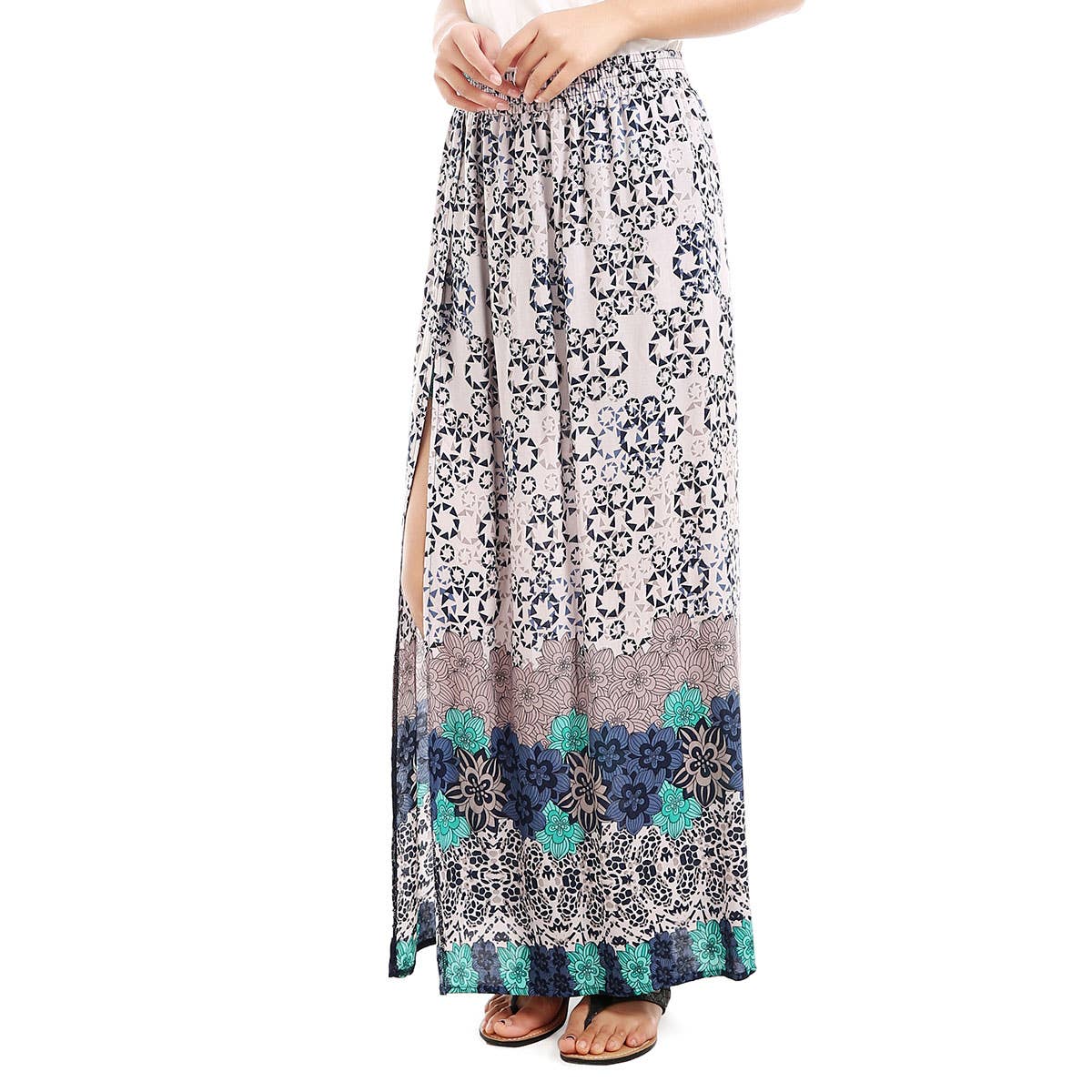 Mad Style - Wholesale Skirt - Women's - White Peek-a-Boo Skirt and Short Set2