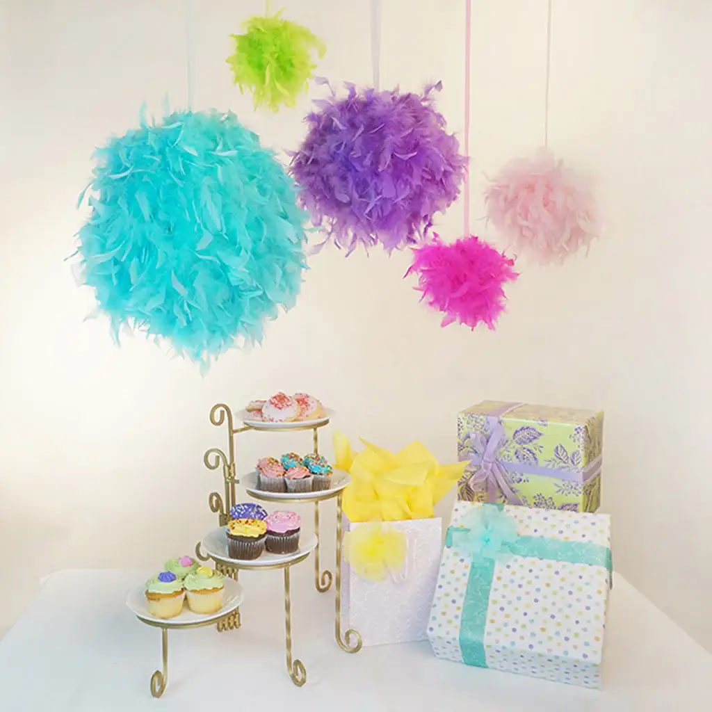 Zucker Feather Products – wholesale Pom poms – Chandelle Feather Pom Poms - Lt Turquoise3