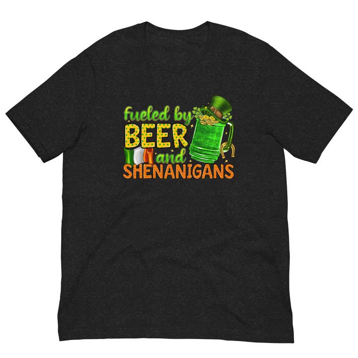 Fueled by Beer and ....Unisex t-shirt for wholesale by SUNFLOWER DREAMS BOUTIQUE