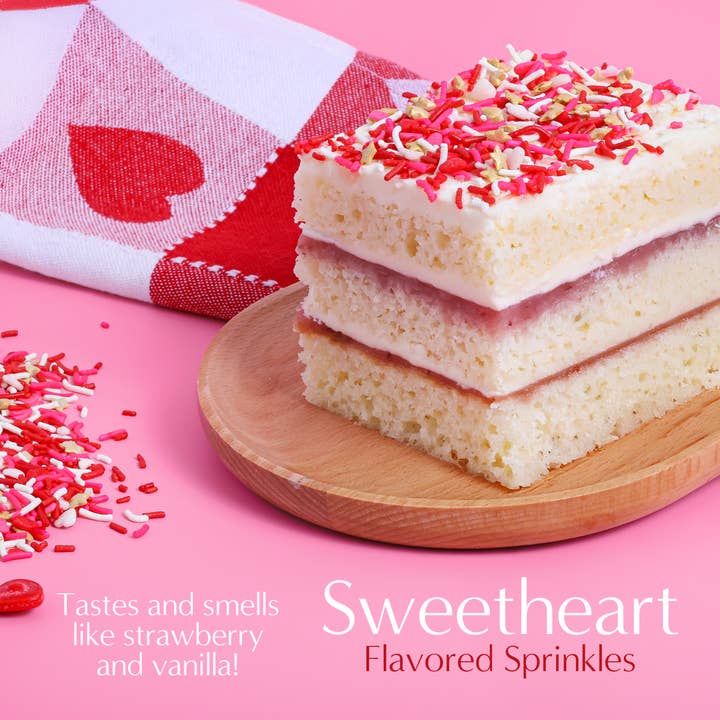 Sprinklemania - Wholesale Sprinkles - Sprinklemania Sprinkles : Sweetheart Blend, 3.5oz Cube4