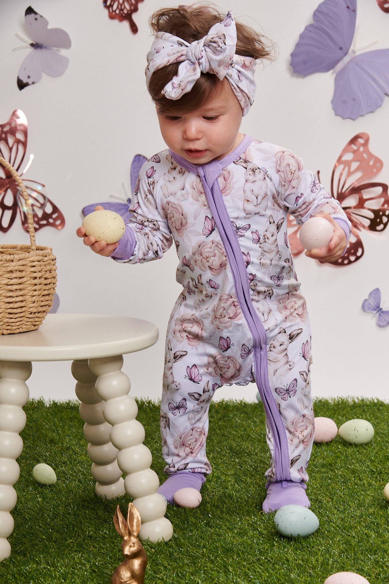 Elebaby - Wholesale Sleepsuit - Baby - Whispering Whiskers Convertible Zipper Pajama1
