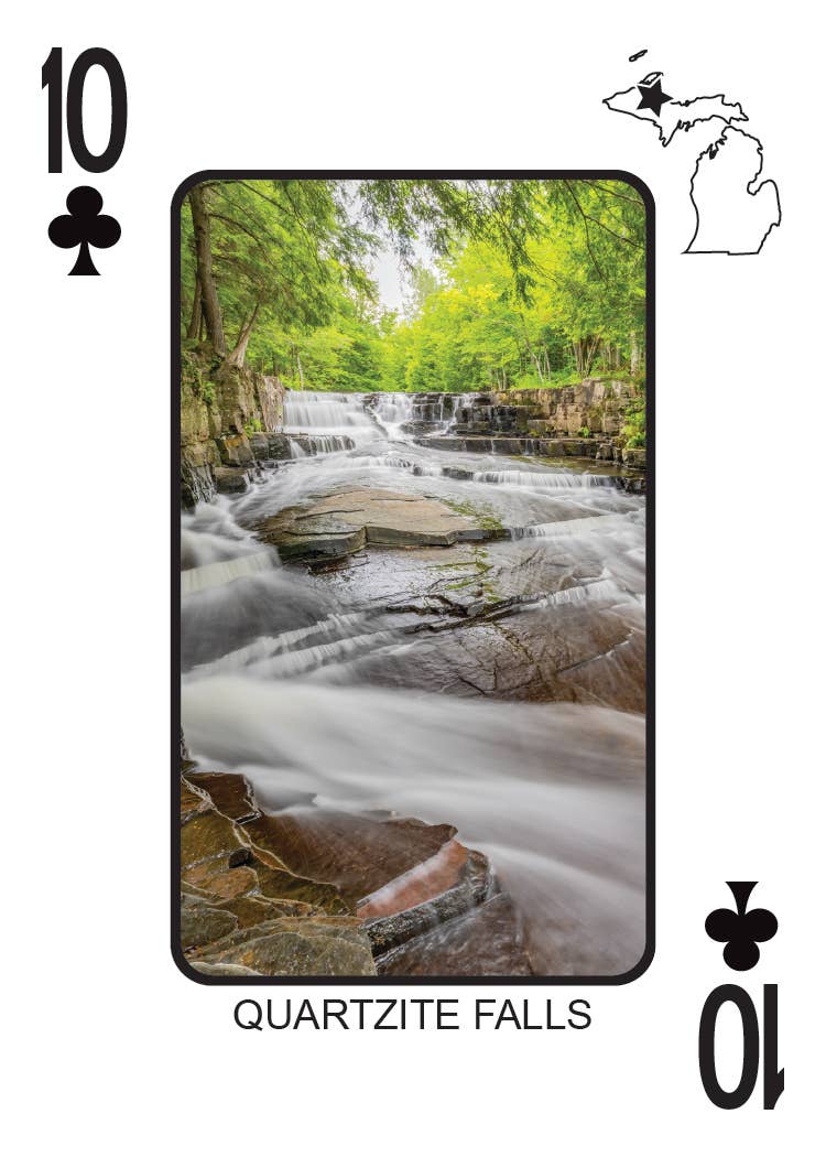 Phil Stagg Photography - Wholesale Playing Cards - WATERFALLS OF MICHIGAN - Playing Cards - Euchre Friendly24