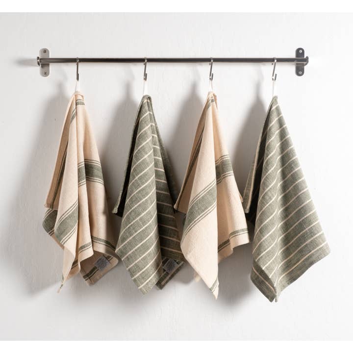 KAF Home - Wholesale Tea Towel - Firenze Set Of 2 Natural Slubbed Kitchen Towels, 18" x 28"