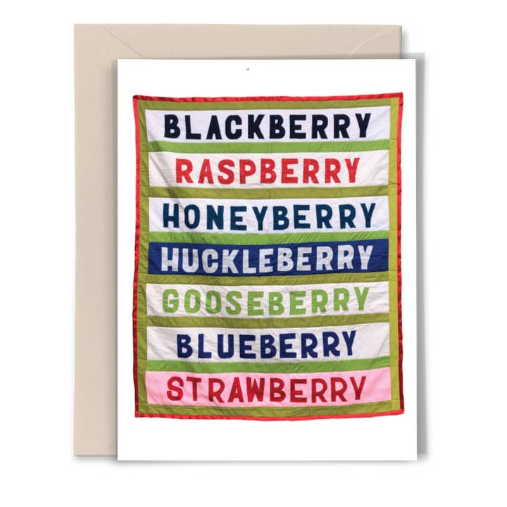 Apricity Press - Wholesale Everyday Greeting Card - Berry Quilt - Joey Veltkamp quilt series