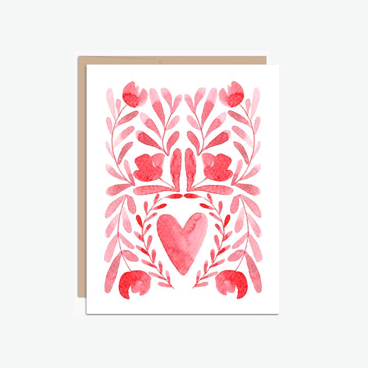 Florals and Hearts Anniversary Love Card for wholesale by NorthHouse Creative Co.