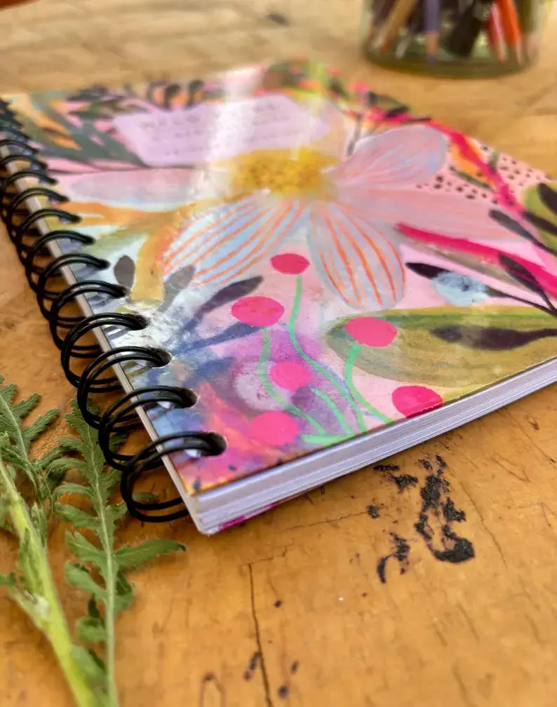 Erika's Whimsical Art – wholesale Notebook – Wild Ideas -A5 Handmade Notebook / Illustrated Journal  5