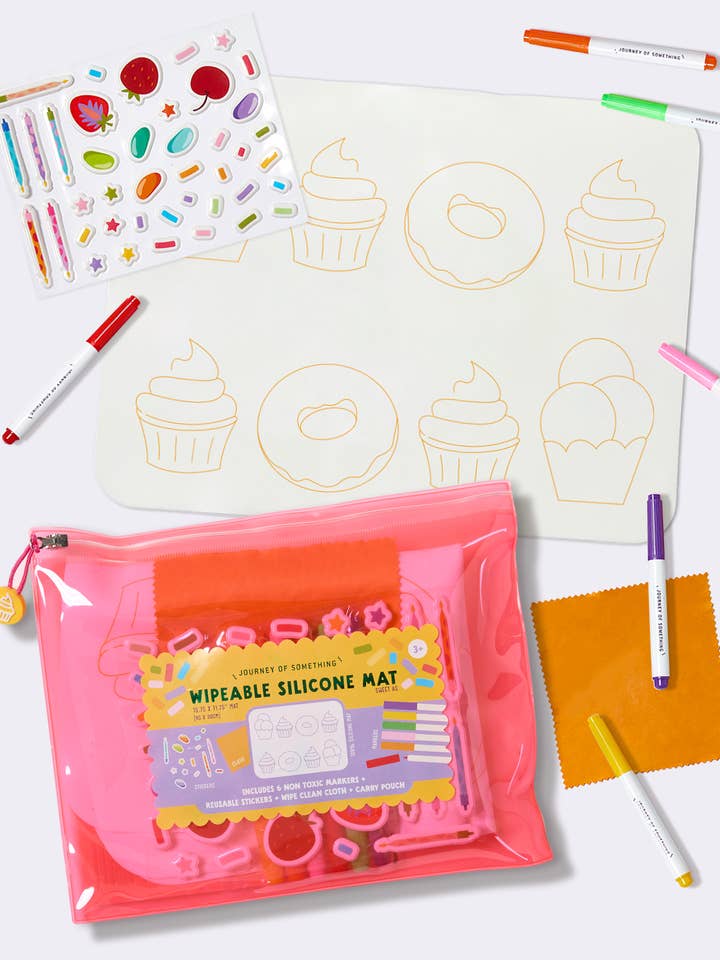 Wipeable Silicone Coloring Mat - Sweet As for wholesale by Journey of Something USA