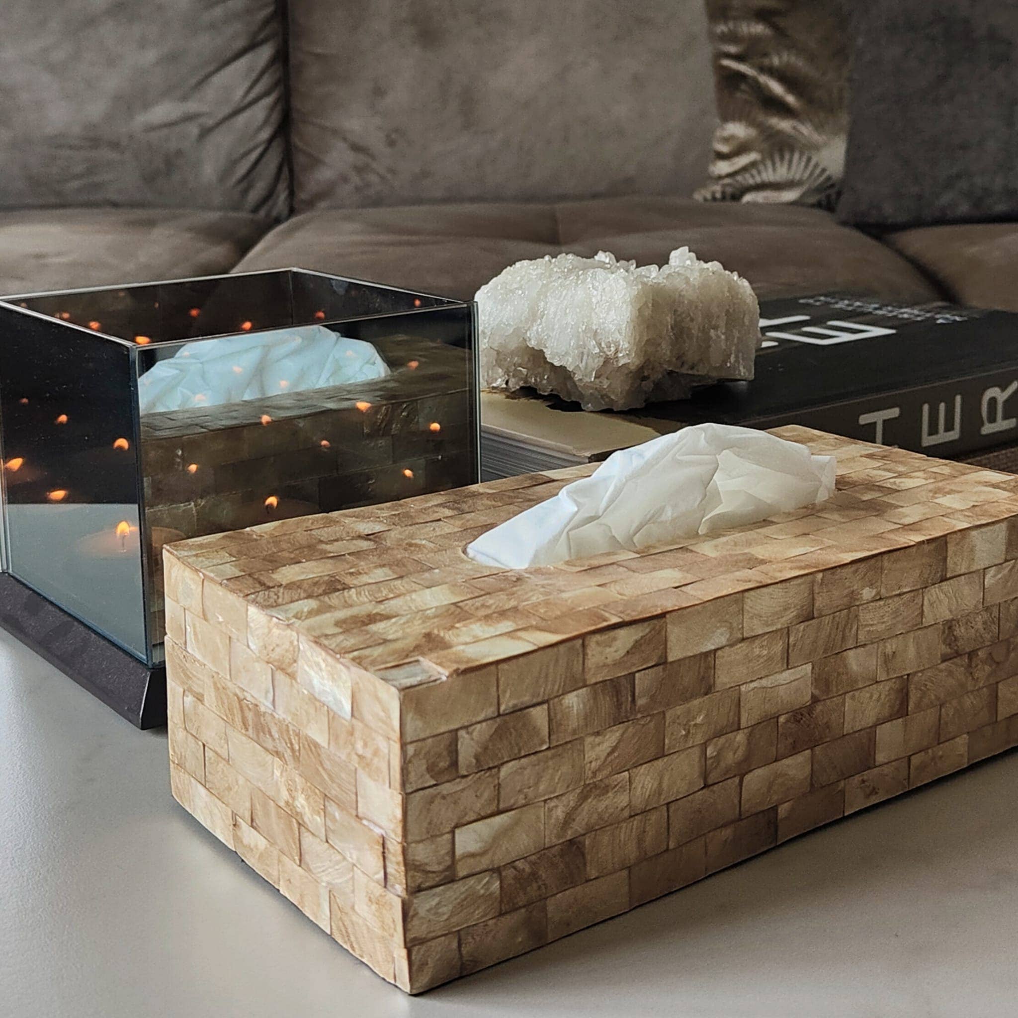 Home Jewels - Wholesale Tissue Box - Tissue box shell - gold1