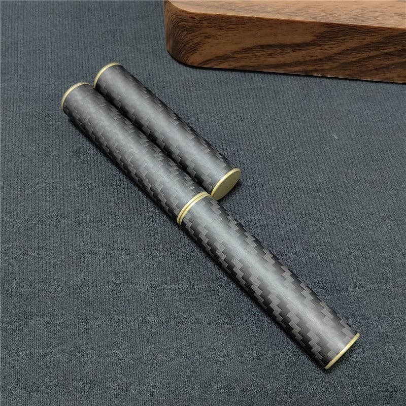 BLACK EDC Fidget Toys Stress Relief For Adults Magnetic Metal Carbon Fiber Three-Section Stick Rotating Creative Gift for wholesale on Faire7