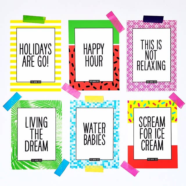 THIS MAMA DOES - Wholesale Milestone Art/Keepsake - Kids & Baby - HOLIDAY Milestone Cards