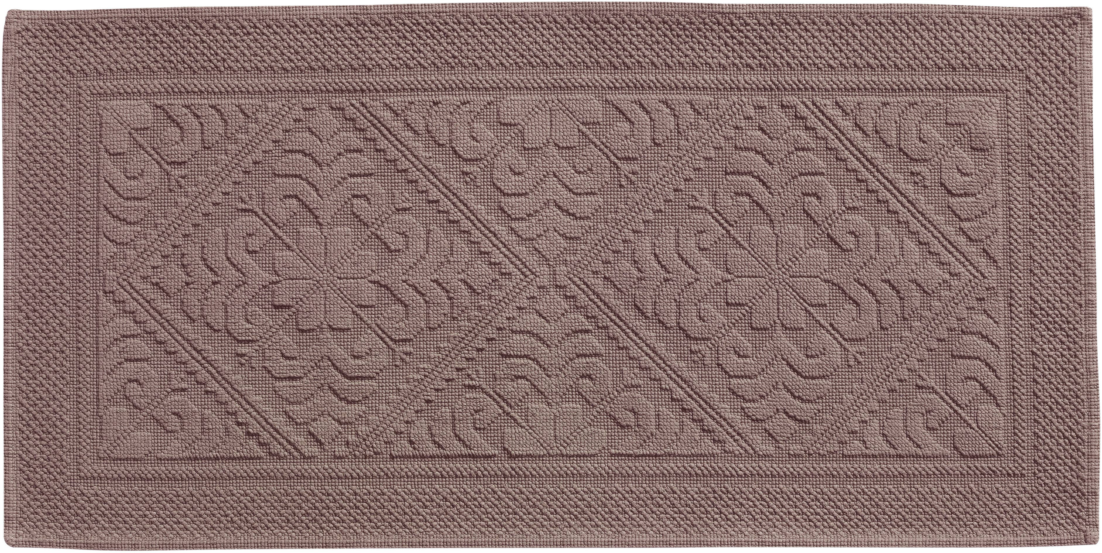 Maison Vivaraise & La Cerise sur le Gâteau - Vente Tapis de bain - Tapis de bain Enzo Noisette 54 x 1100