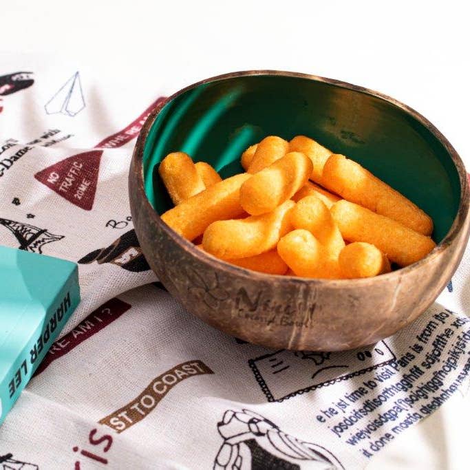 Niu Coconut by Pacific Spirit - Wholesale Decorative Plate/Dish/Bowl - Coconut bowl frangipani2