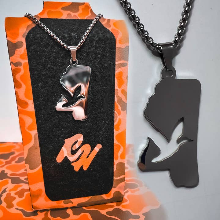 Mississippi- Stainless Steel Necklace and Pendant States Series for wholesale by Ridge&Holler