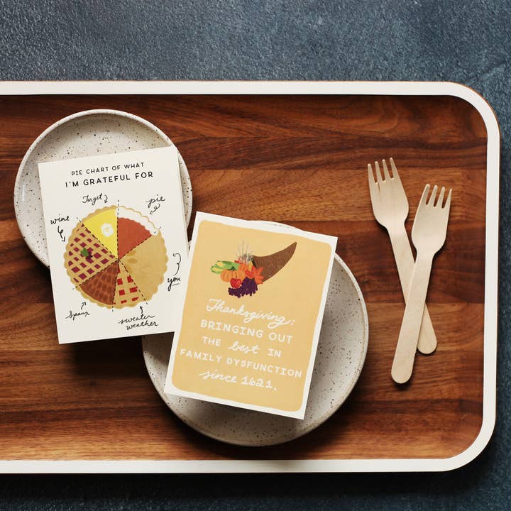 Slightly Stationery - Wholesale Thanksgiving Card - Pie Chart3