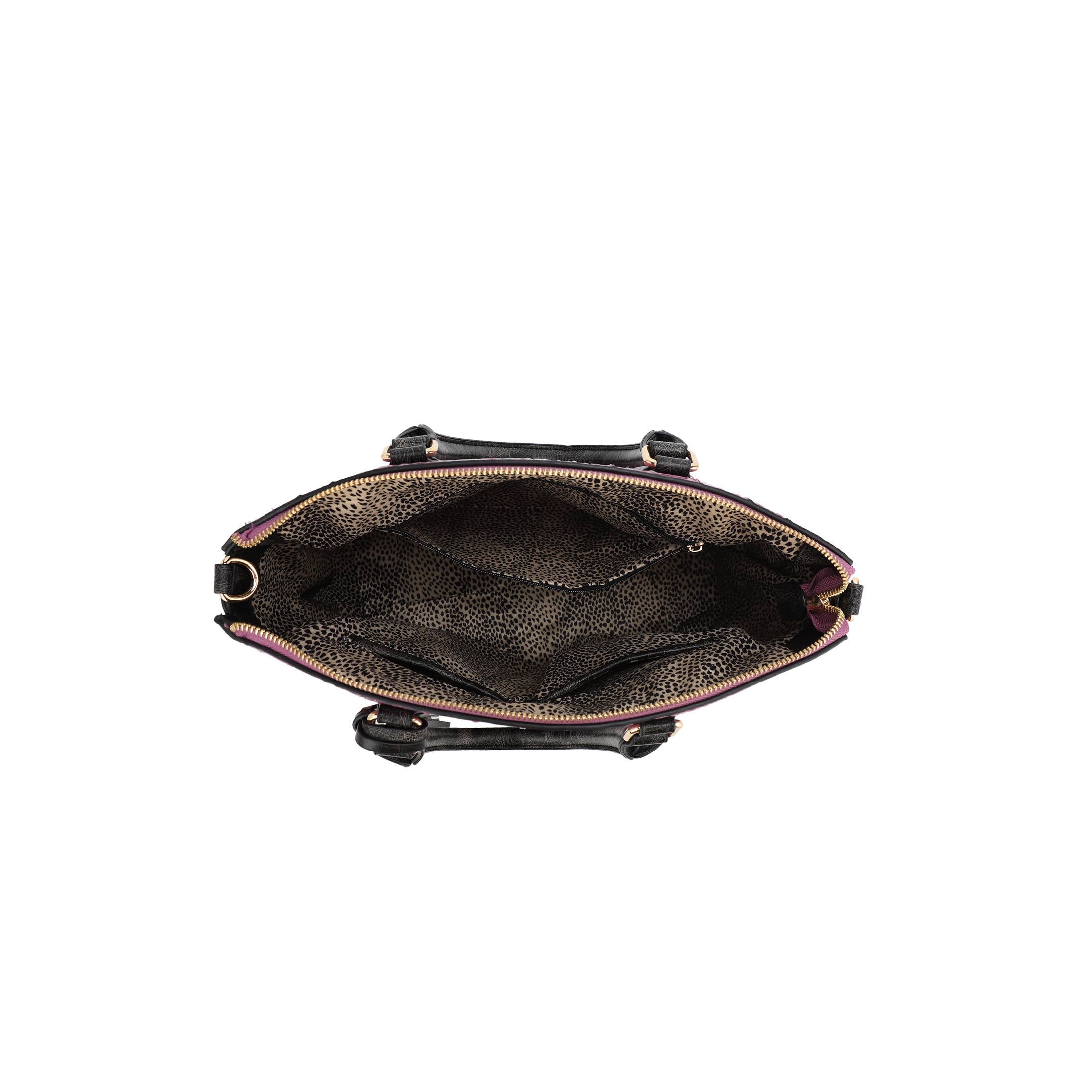 KAYLA+AVA - Vendita all'ingrosso Borsa tote - Donna - BORSA VERONICA CON MOTIVO COCCODRILLO GOFFRATO BICOLORE CON PORTAFOGLIO3