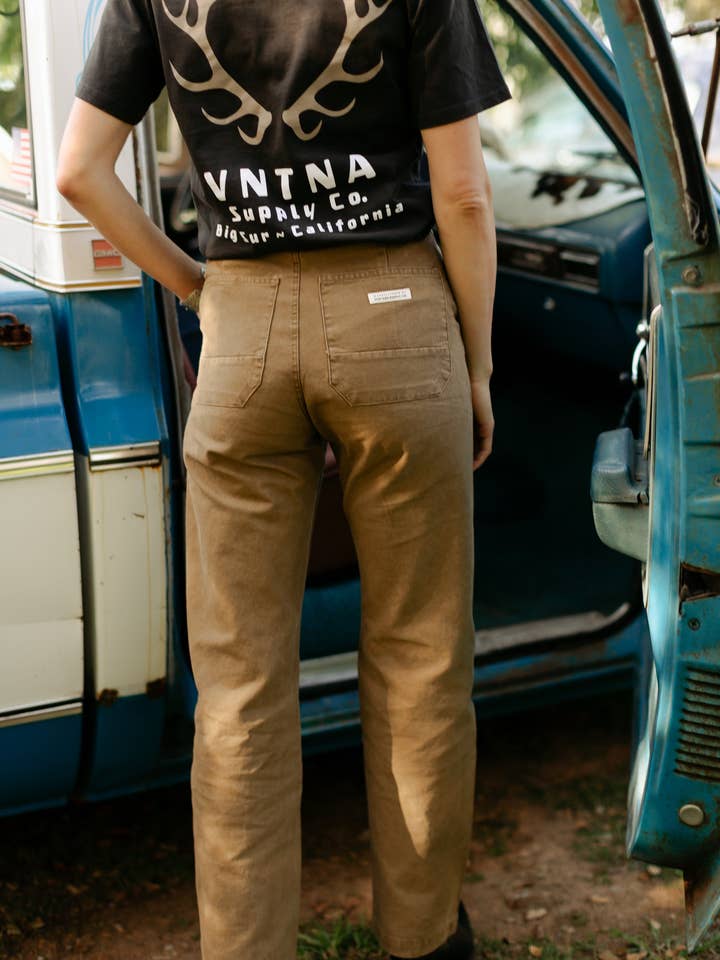 The Lily Pant Salt-Washed Tobacco for wholesale by VNTNA