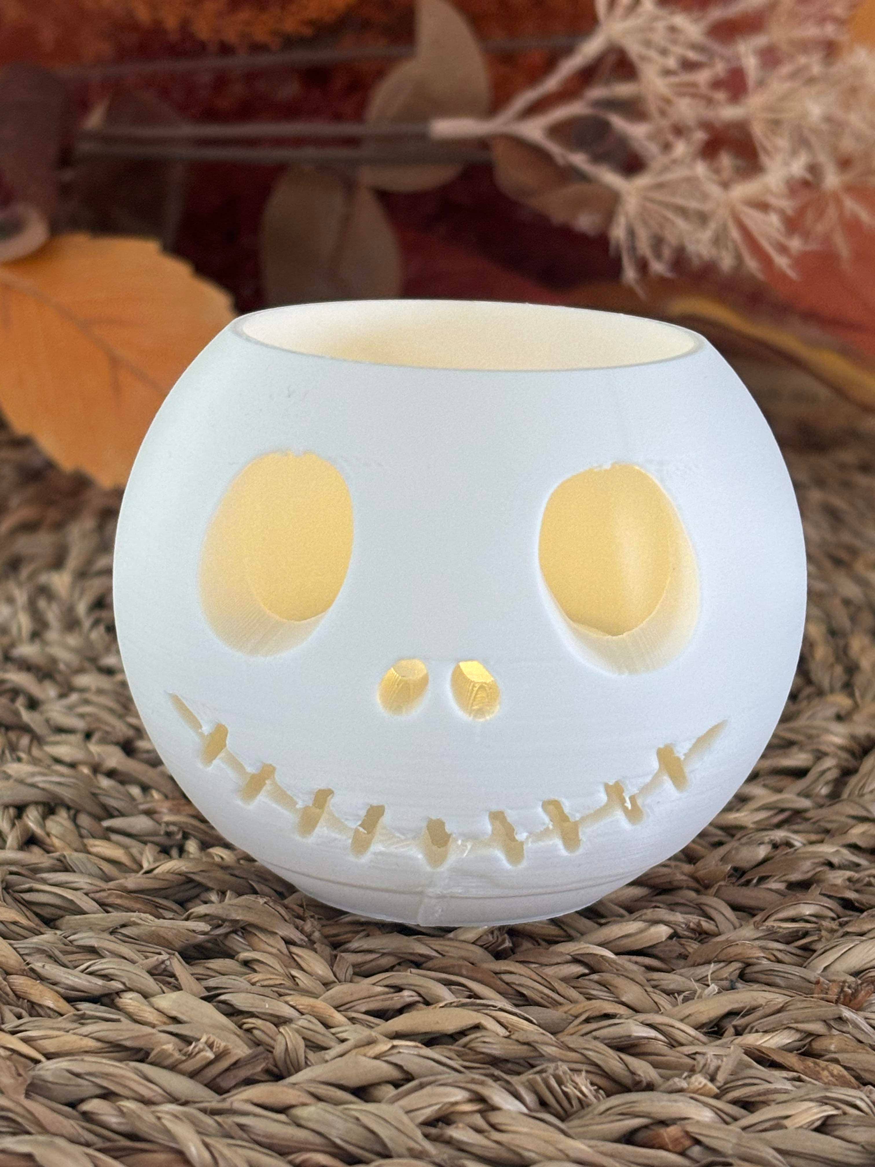 Nordic Book Adventure - Vente Bougeoirs - Porte-lumière LED inspiré de Jack Skellington2