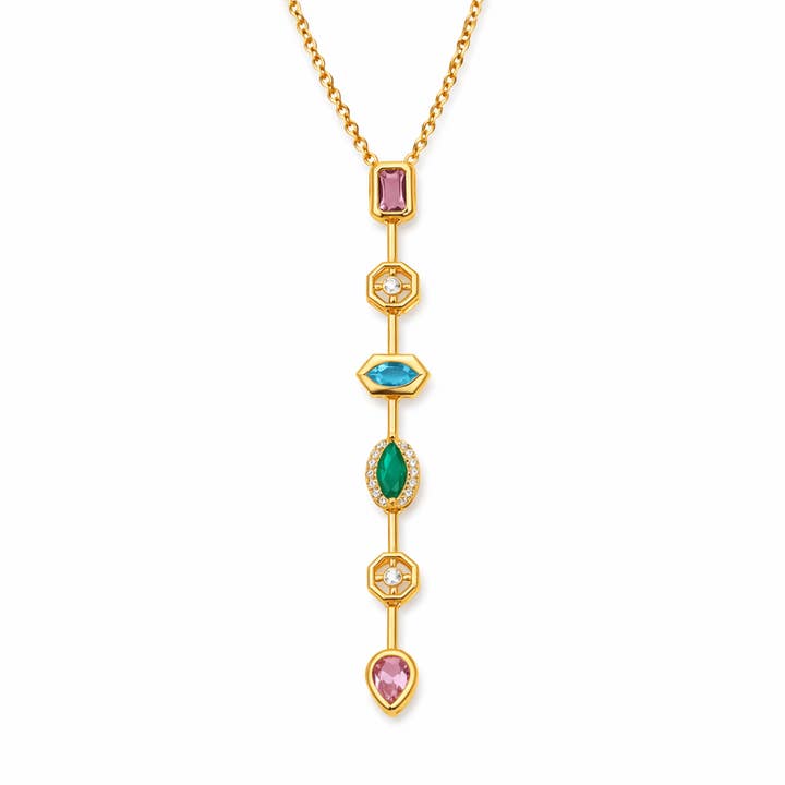 Le collier lariat Iris pour la vente par The Perfect Hoop