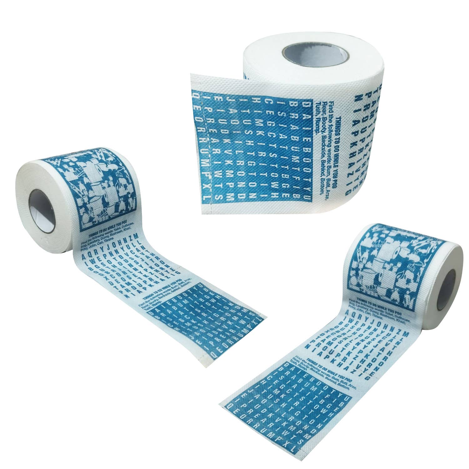 Mad Monkey GmbH - Vente Papier toilette - Papier toilette « Things to do while you poo »1