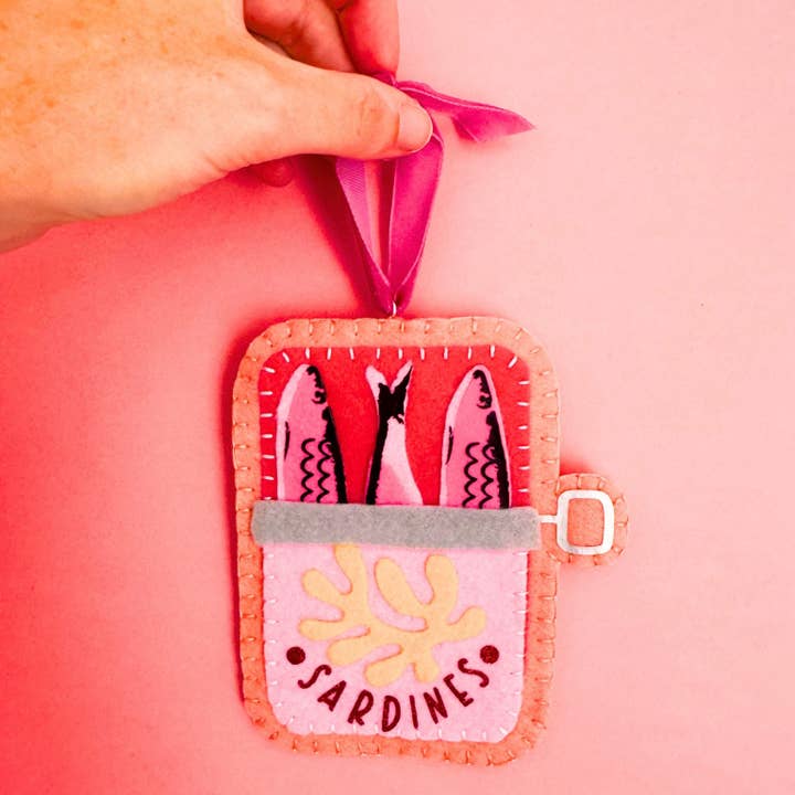 Lemon House Design - Wholesale Ornament - Felt Sardine Can Ornament7