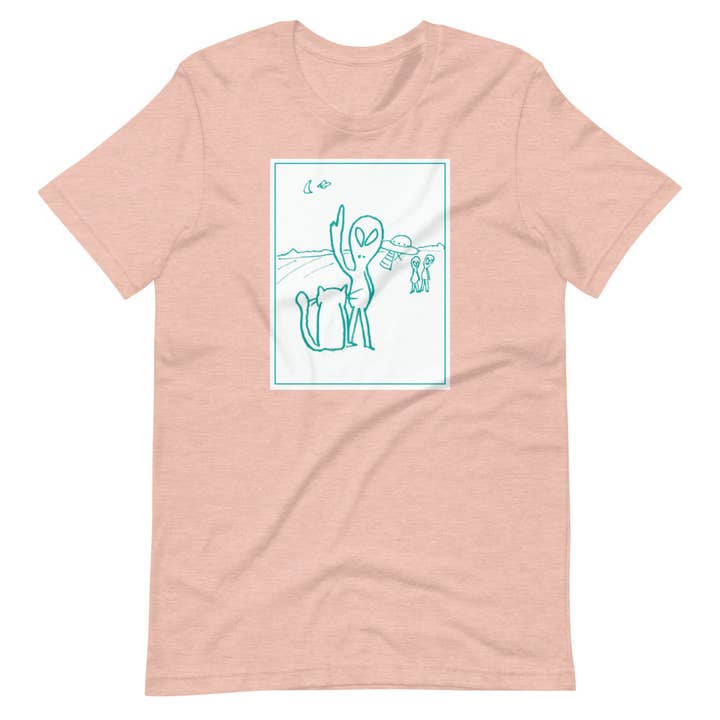 Alien Visit Tee for wholesale by dailydumbcat