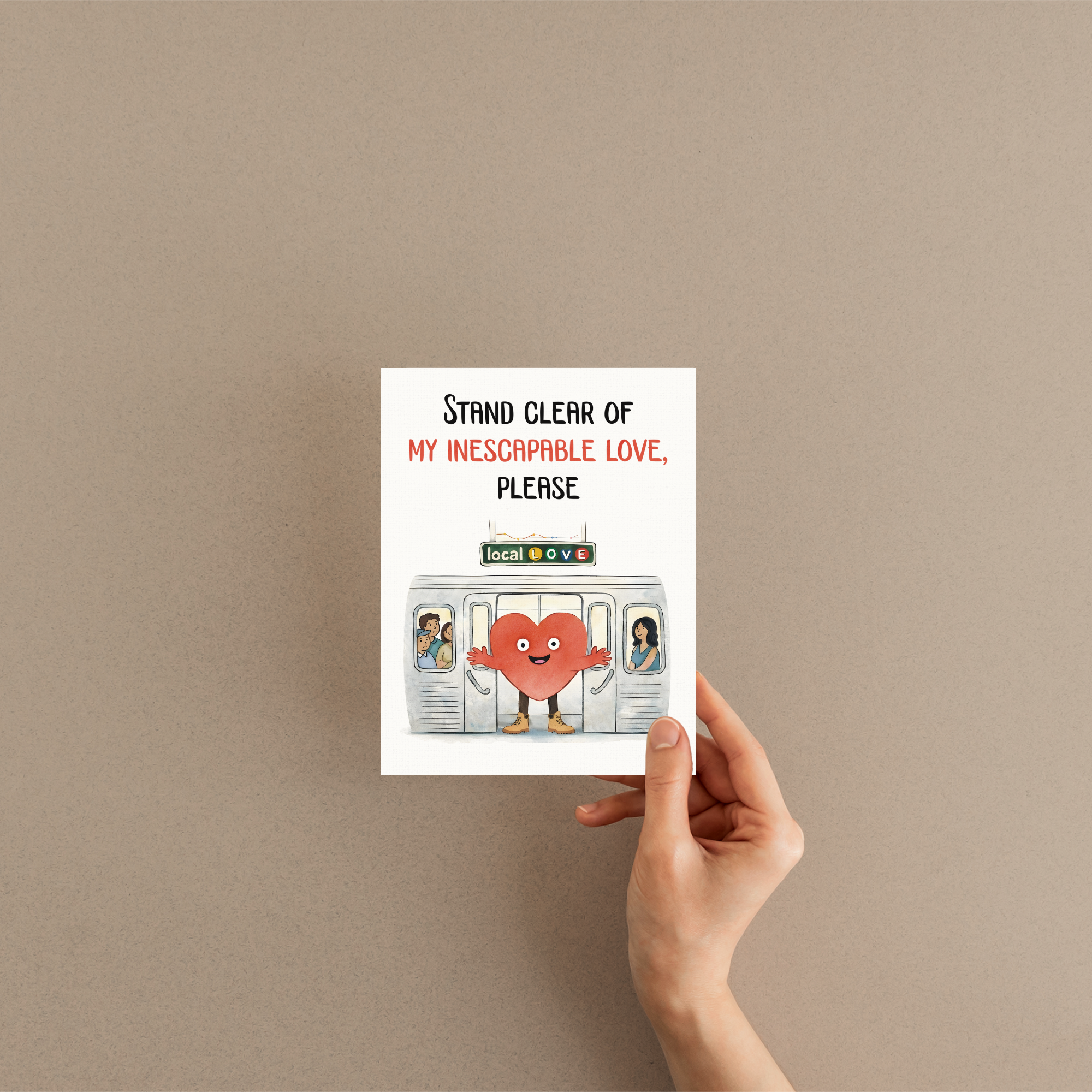 New Summits - Wholesale Love Card - NYC Subway Love Card | Funny New York City Anniversary1