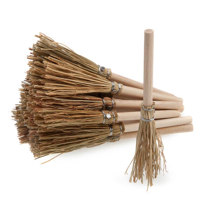 Decorative Mini Broom 3.93" (10 cm) Fantasy Witch Halloween for wholesale by MENDI