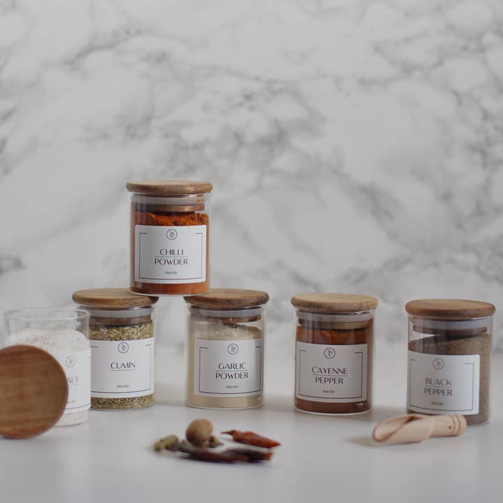 So At Nature - Wholesale Jar - Spice Jar Labels - Customisable Set of 12, 24 or 500