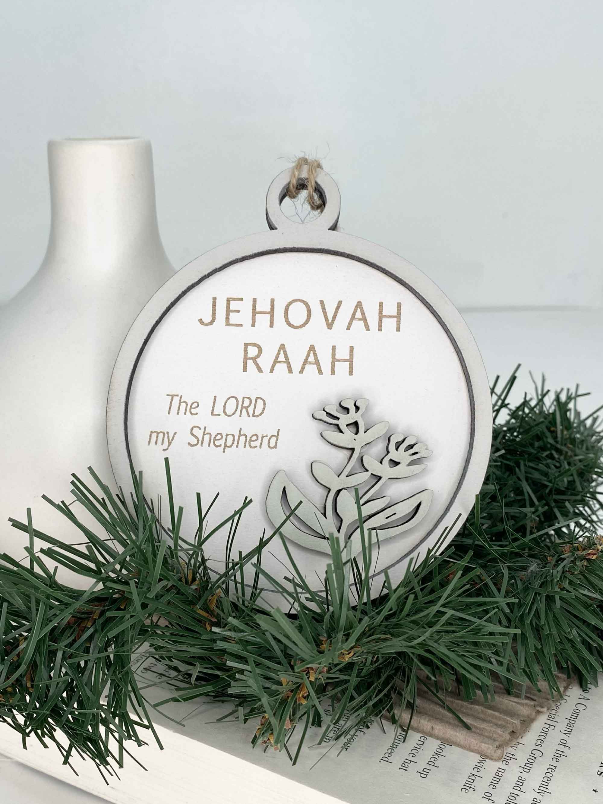 Pine Designs - Wholesale Ornament - Jehovah Raah, Lord my Shepherd, Name of God Ornament1