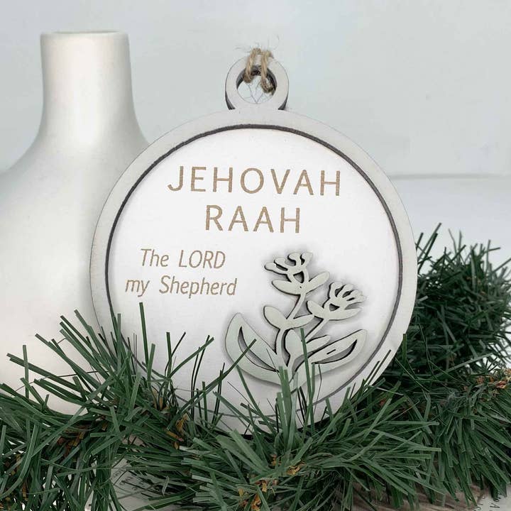 Pine Designs - Wholesale Ornament - Jehovah Raah, Lord my Shepherd, Name of God Ornament1