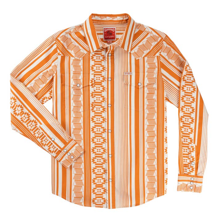 Whataburger x Sendero The Wyatt Pearl Snap Camicia a Maniche Lunghe Serape per la vendita all'ingrosso da parte di Sendero Provisions Company
