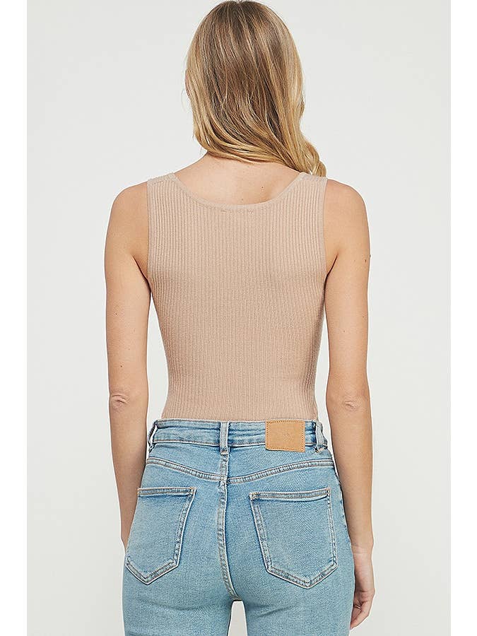 Allie Rose - Wholesale Bodysuit - Women's - Square Neck Ribbed Fine Gauge Bodysuit12