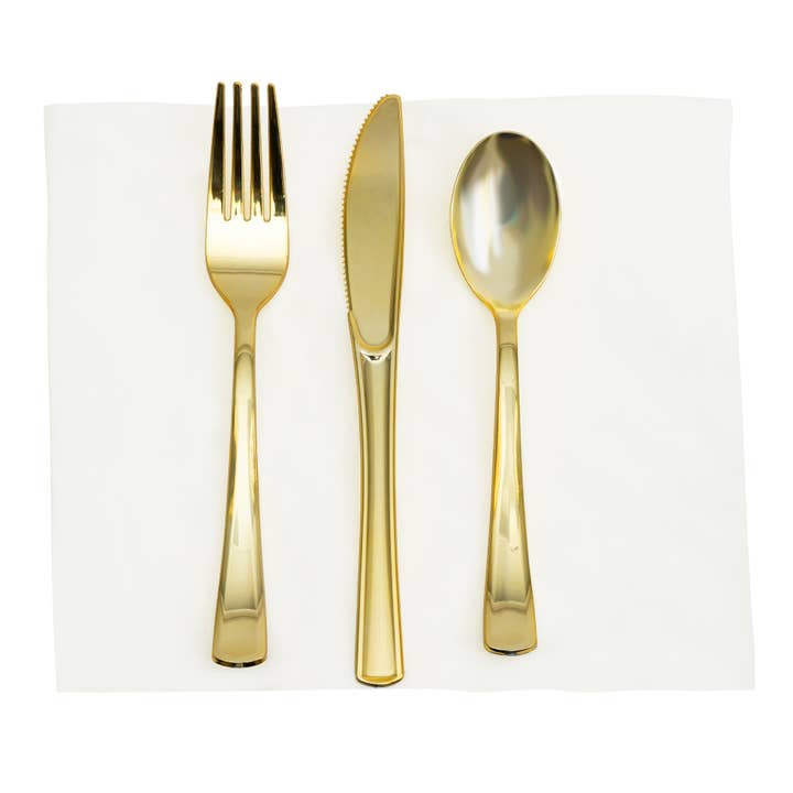 Portofino International Trading, USA - Wholesale Assorted Cutlery Set - Premium Pre-rolled Napkin and Plastic Cutlery Set - 50 Sets1