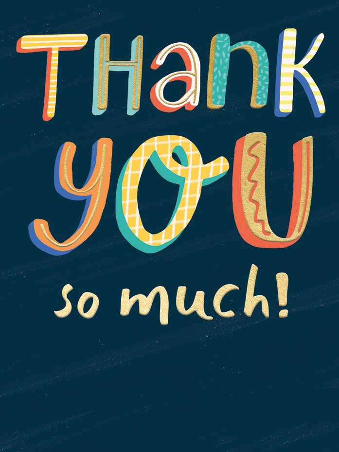 Thank You So Much! for wholesale by Abacus Cards and Clare Maddicott Publications
