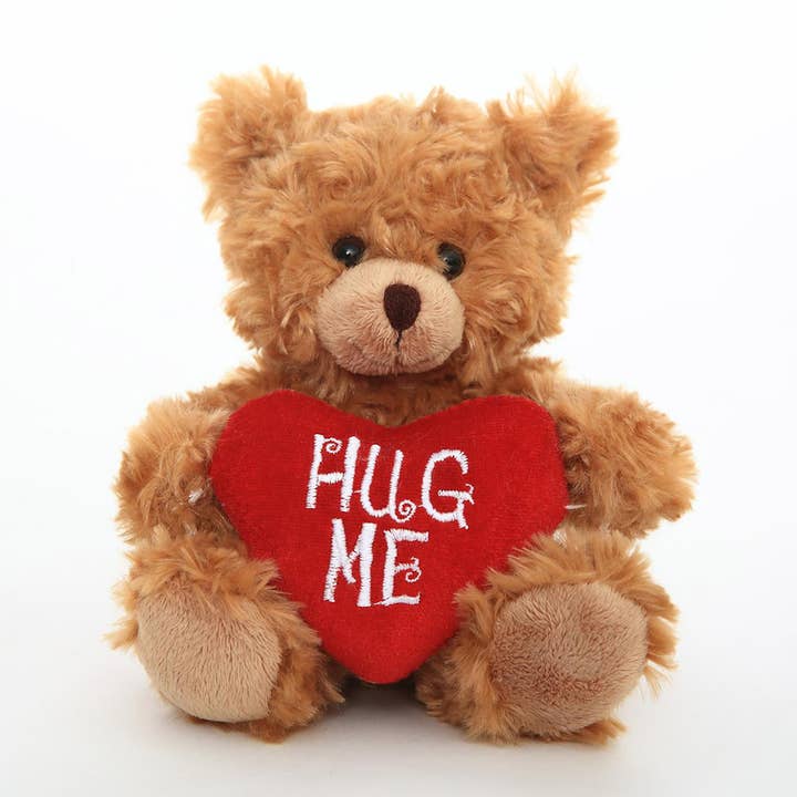 6″ & 9″ Valentine Teddy Bear | Teddy Holding Hug Me Heart for wholesale by Plushland