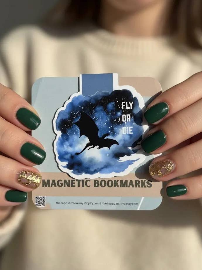 Dragon Magnetic Bookmark: Fantasy Book Lover Gift for wholesale by TheHappyArchive